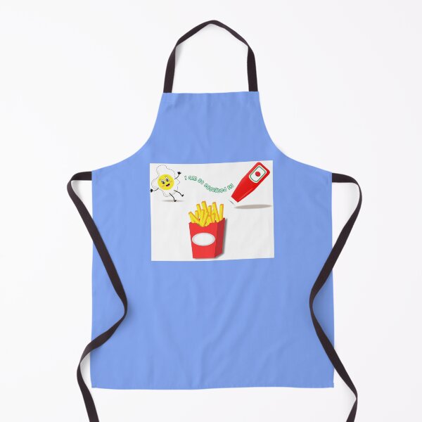 Item preview, Fast food with fried egg, chips and ketchup and the phrase I AM SO EGGCITED designed and sold by Martapp.