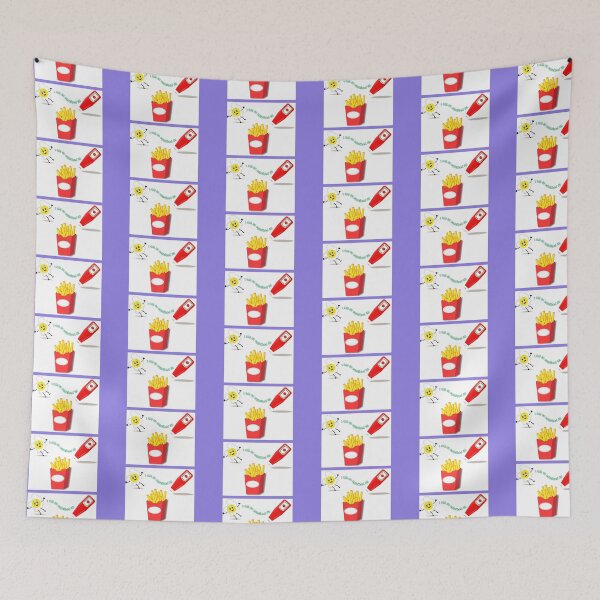 Item preview, Fast food with fried egg, chips and ketchup and the phrase I AM SO EGGCITED designed and sold by Martapp.