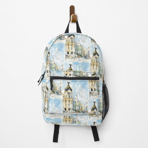 Item preview, Metropolis Building Madrid Watercolor designed and sold by caracatita75.