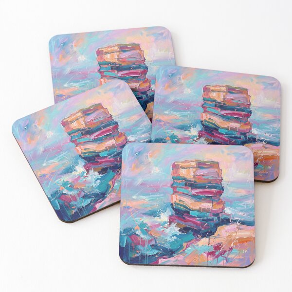 Item preview, Dun Briste Sea Stack Abstract Art Print designed and sold by Printpix.