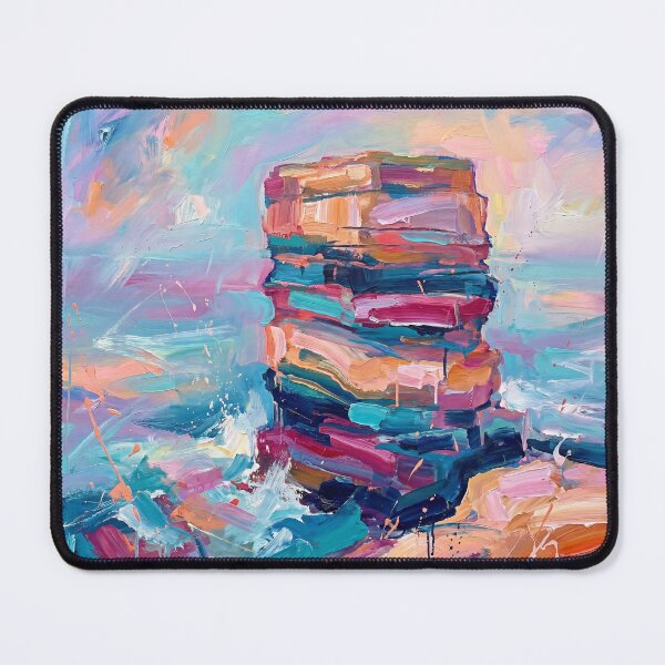 Item preview, Dun Briste Sea Stack Abstract Art Print designed and sold by Printpix.
