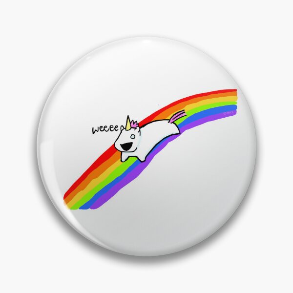 Item preview, BTW Ausistic Cursed weirdcore Happy Rainbow Unicorn designed and sold by PickledjoArt.