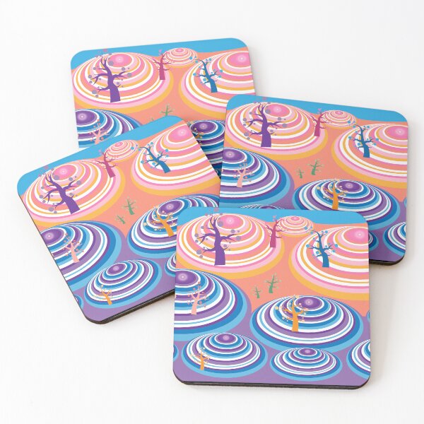 Item preview, Dreamlike design of a fantastic mountainous landscape in colours designed and sold by Martapp.