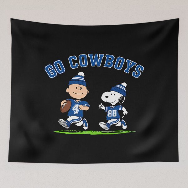 Item preview, Go Cowboys Snoopy And Charlie Brown Dallas Footbal designed and sold by xbatata.
