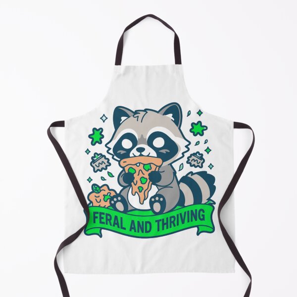 Item preview, Feral And Thriving Funny Raccoon Pizza designed and sold by IslandTyped.