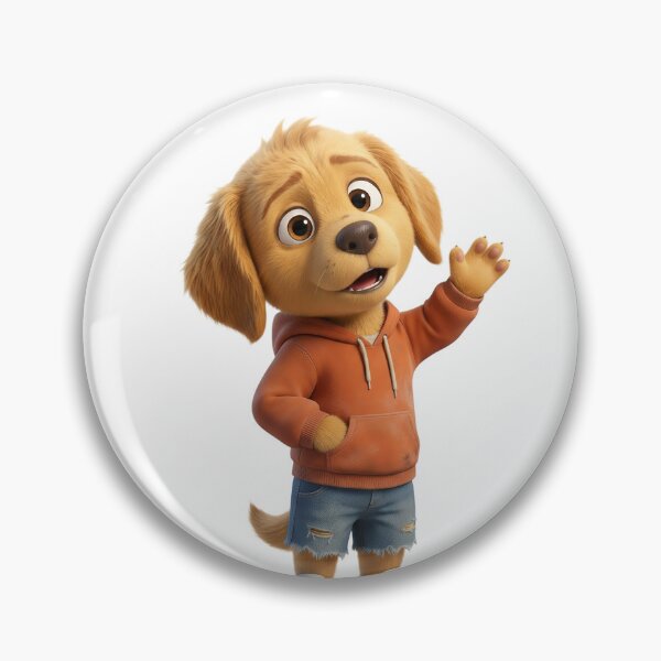 Item preview, Cute Puppy Milo Saying Hello designed and sold by veblar.