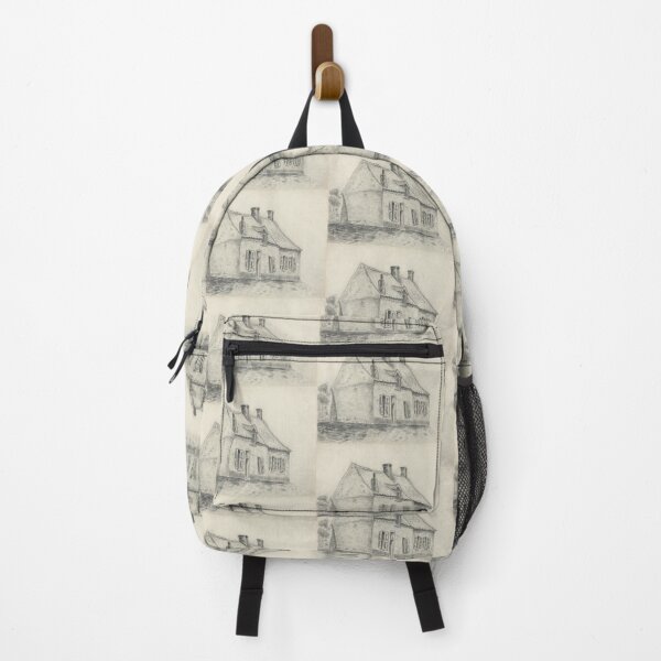 Item preview, La Casa Magrot Cuesmes de Vincent van Gogh: Póster con boceto arquitectónico rústico designed and sold by artofuniverse.