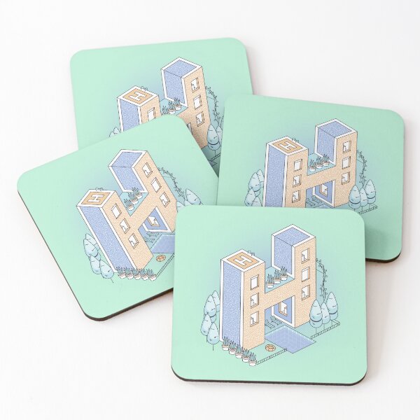 Item preview, Isometric Letter H - Modern Luxury Resort Architecture designed and sold by Soluna Studio.