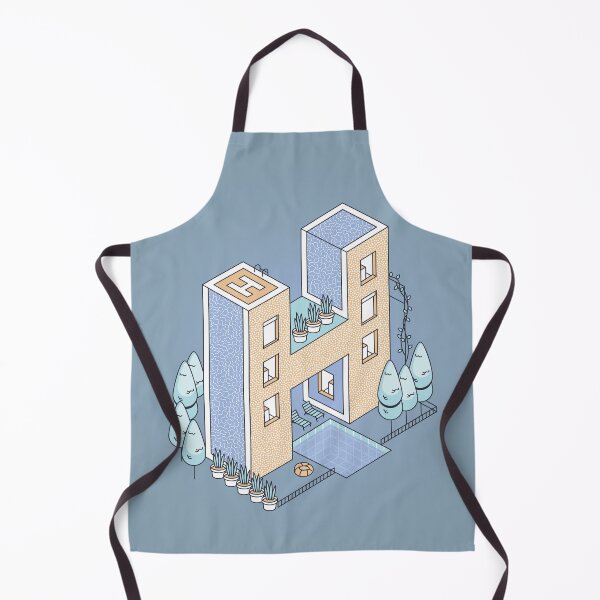Item preview, Isometric Letter H - Modern Luxury Resort Architecture designed and sold by Soluna Studio.