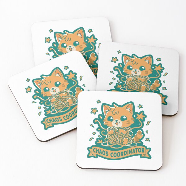 Item preview, Chaos Coordinator Funny Kawaii Orange Cat designed and sold by IslandTyped.