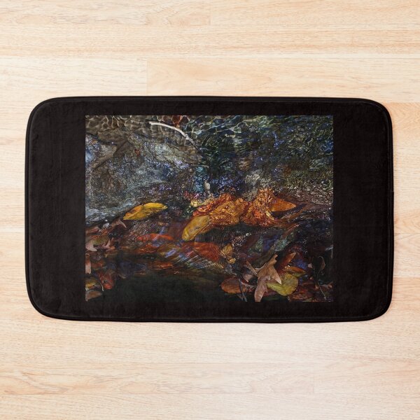 Item preview, Autumn Reflections in Flowing Water Abstract Nature Texture designed and sold by onubi.