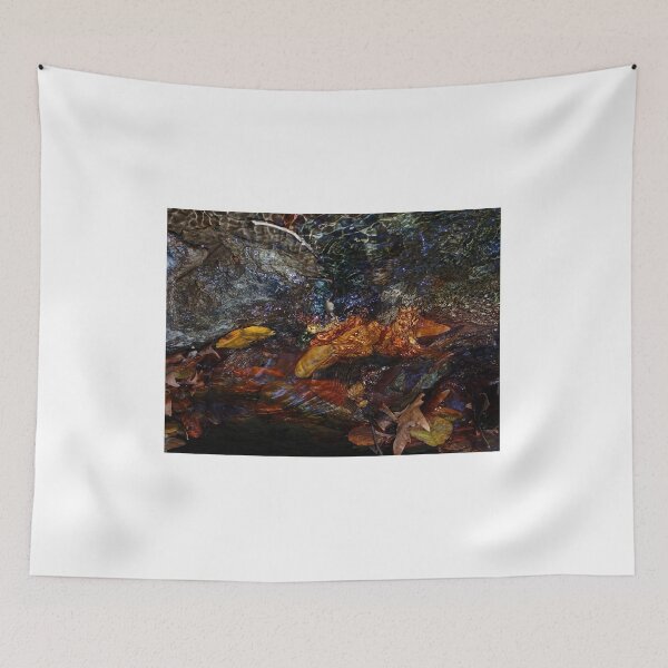 Item preview, Autumn Reflections in Flowing Water Abstract Nature Texture designed and sold by onubi.