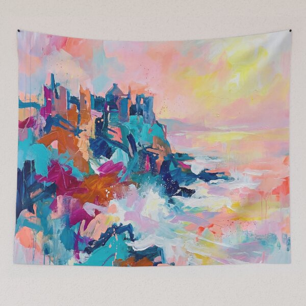 Item preview, Dunluce Castle Abstract Art Print designed and sold by Printpix.