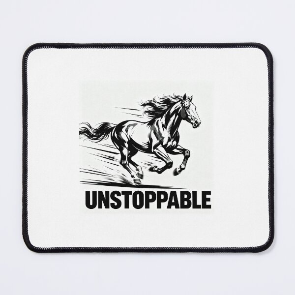 Item preview, Unstoppable Horse Graphic Design, Power Motivation Streetwear designed and sold by CozyCramStudio.