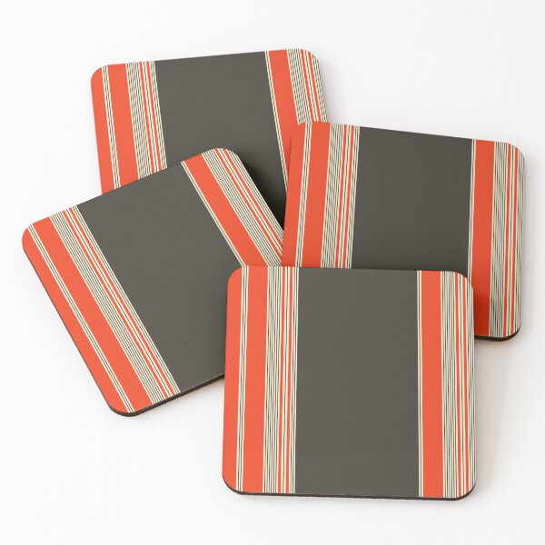 Item preview, Bold Red & Black Vertical Stripes – Modern Retro Minimalist Line Pattern with Contrast designed and sold by WildHugeDot.