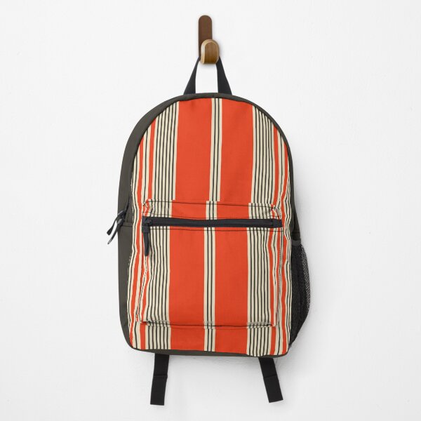 Item preview, Bold Red & Black Vertical Stripes – Modern Retro Minimalist Line Pattern with Contrast designed and sold by WildHugeDot.
