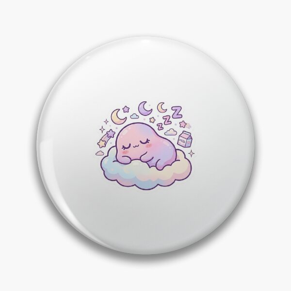 Item preview, "Cloud Dream" - Sleeping Kawaii Blob & Fresh Milk designed and sold by MEILEY-Shop.