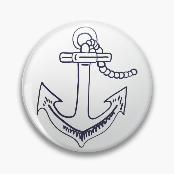 Item preview, Hand Drawn Anchor Sketch Style Nautical Art designed and sold by missbobbit.