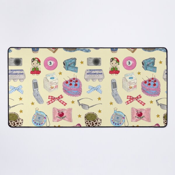 Item preview, Cute Y2K Aesthetic Sticker Collage – Kawaii Nostalgia Scrapbook, Retro 2000s Vibes, Coquette Girly Art Print designed and sold by lilacWhim.