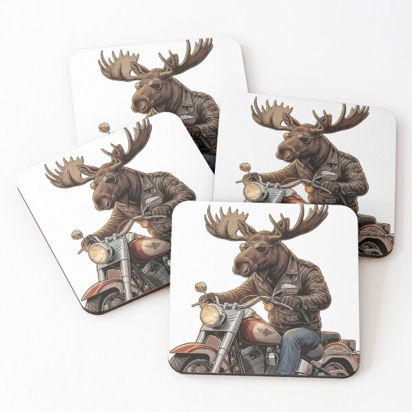 Item preview, Badass Biker Moose Desert Chopper Motorcycle designed and sold by ASMAR B.