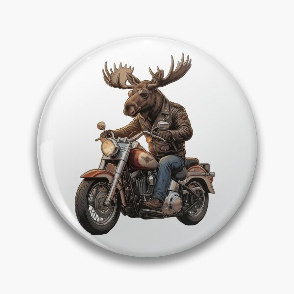 Item preview, Badass Biker Moose Desert Chopper Motorcycle designed and sold by ASMAR B.