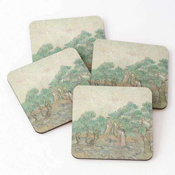 Item preview, The Olive Orchard by Vincent van Gogh: Post Impressionist Fine Art Print designed and sold by artofuniverse.