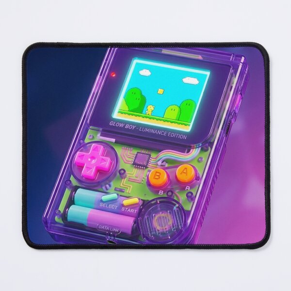Item preview, Translucent Atomic Purple - Retro Handheld Low Poly Art designed and sold by PhoenixDrake.