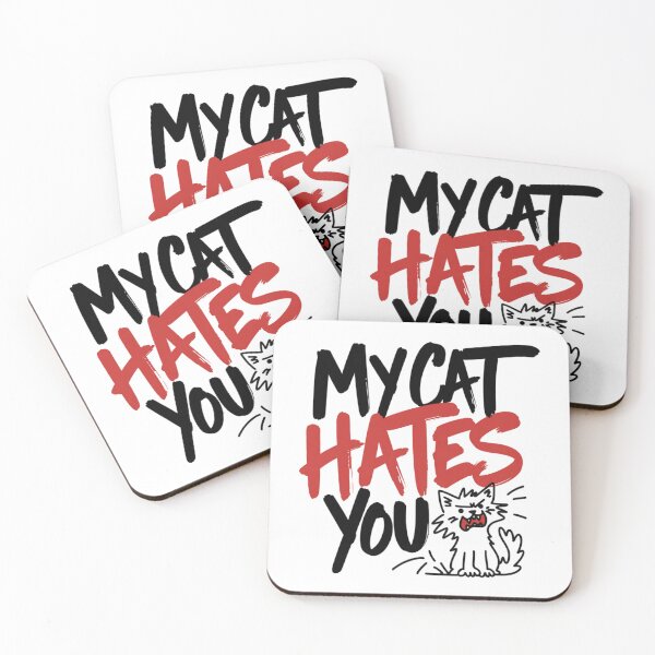 Item preview, My Cat Hates You Funny Grumpy Cat designed and sold by IslandTyped.