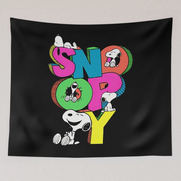 Item preview,  Colorful Snoopy Typography Fun Cartoon Letters M10 designed and sold by matchbonus.