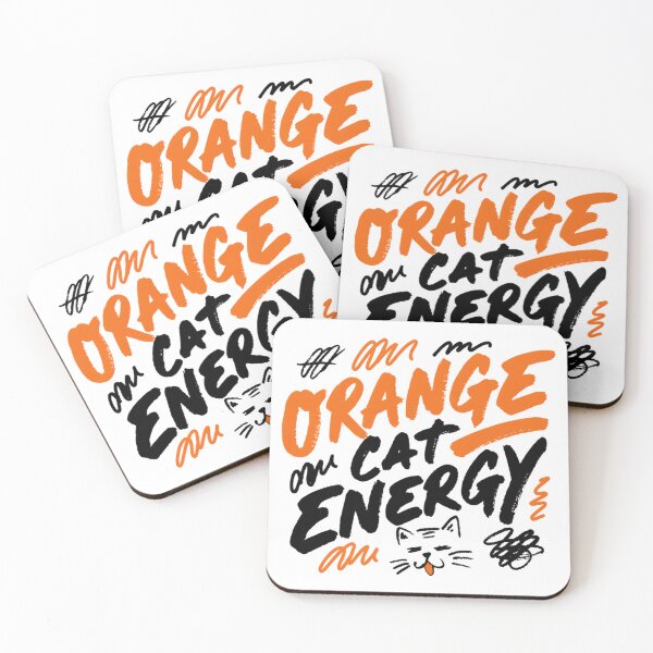 Item preview, Funny Orange Cat Energy Sarcastic Quote designed and sold by IslandTyped.