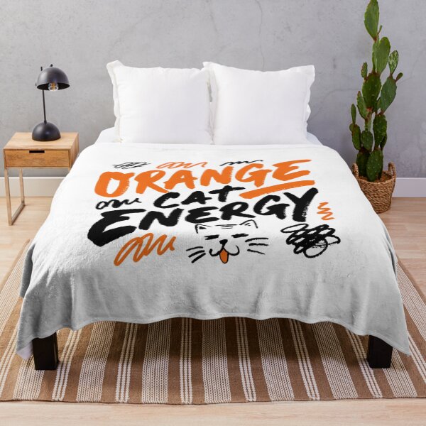Item preview, Funny Orange Cat Energy Sarcastic Quote designed and sold by IslandTyped.
