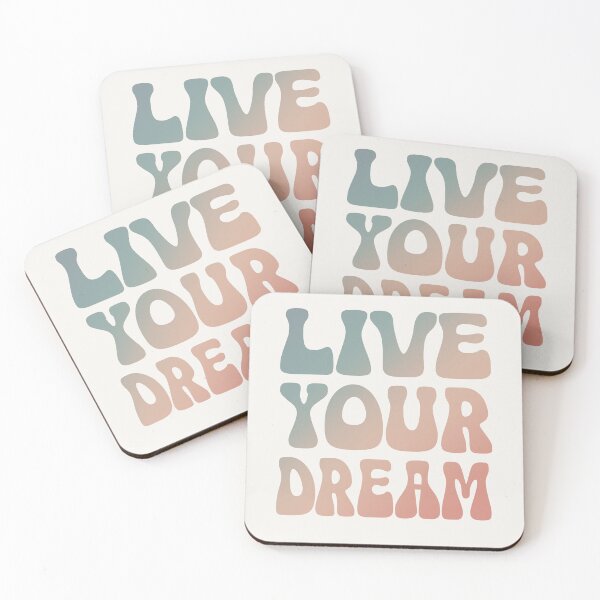 Item preview, Dream Big Quote in Retro Gradient Style designed and sold by Novalineastudio.