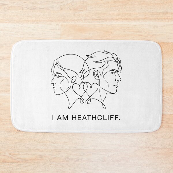 Item preview, I Am Heathcliff Emily Bronte Line Art Wuthering Heights designed and sold by Fenay Designs.