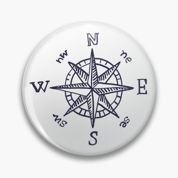 Item preview, Wind Rose Compass Sketch Navigation Art designed and sold by missbobbit.