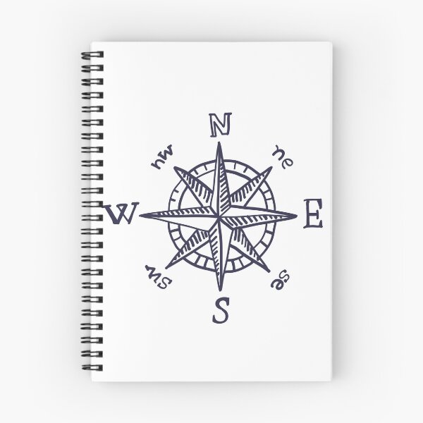 Item preview, Wind Rose Compass Sketch Navigation Art designed and sold by missbobbit.