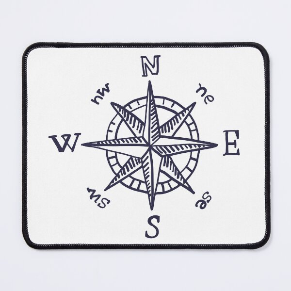 Item preview, Wind Rose Compass Sketch Navigation Art designed and sold by missbobbit.