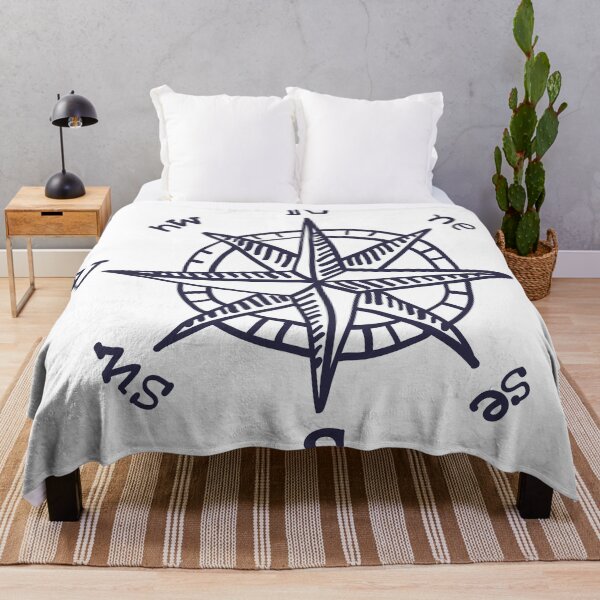 Item preview, Wind Rose Compass Sketch Navigation Art designed and sold by missbobbit.