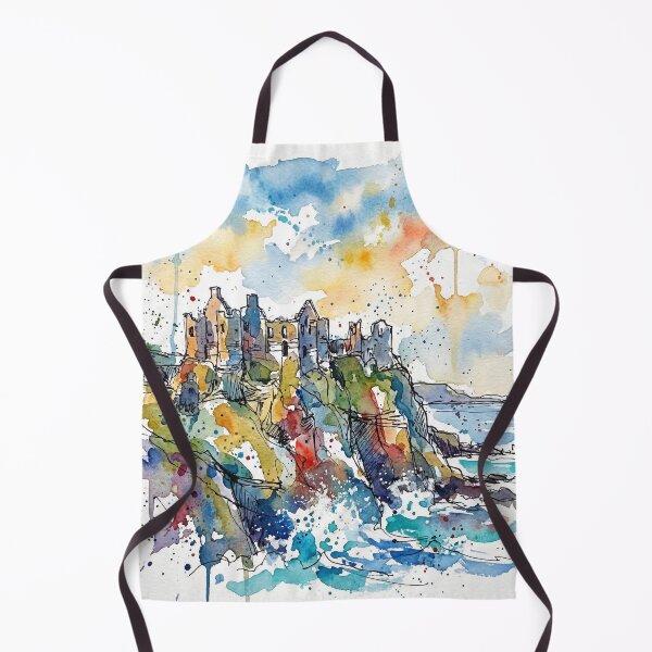 Item preview, Dunluce Castle Ink & Watercolour Art Print designed and sold by Printpix.
