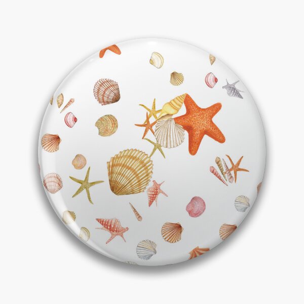 Item preview, Dreamy Beach Seashells Pattern designed and sold by NPrintsDesign.
