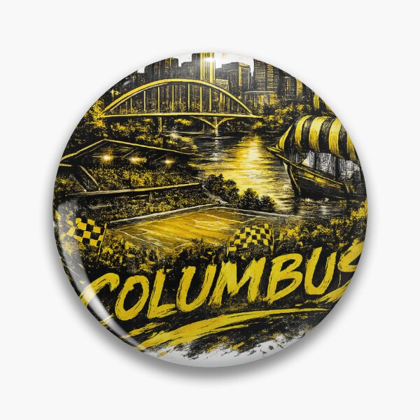 Item preview, Columbus Football City Design – Urban Skyline Soccer Artwork, Yellow Black Streetwear Graphic, City Pride Fan Design designed and sold by GarnerSupplyCo.