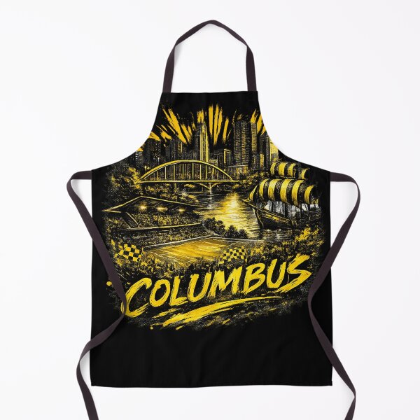 Item preview, Columbus Football City Design – Urban Skyline Soccer Artwork, Yellow Black Streetwear Graphic, City Pride Fan Design designed and sold by GarnerSupplyCo.
