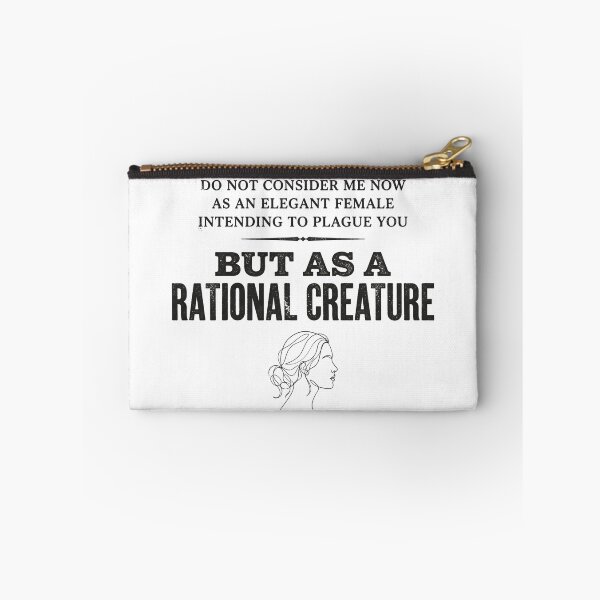 Item preview, Rational Creature Elegant Female Pride and Prejudice Quote designed and sold by Fenay Designs.