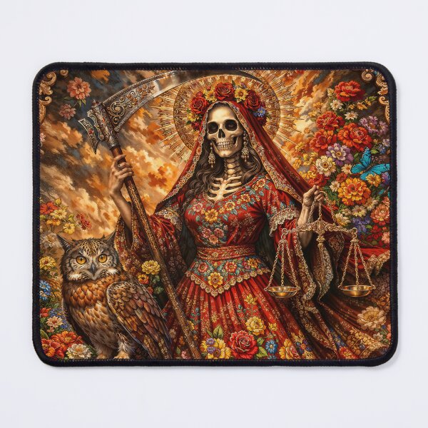 Item preview, Red Dress Santa Muerte designed and sold by AliceWhiteDF.
