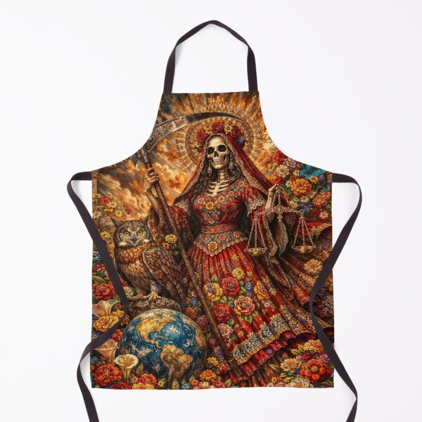 Item preview, Red Dress Santa Muerte designed and sold by AliceWhiteDF.