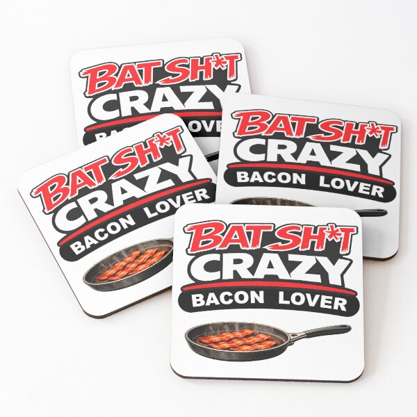Item preview, Batshit Crazy Bacon Lover With Strips Of Bacon Sizzling In Frying Pan designed and sold by BSCI Designs.