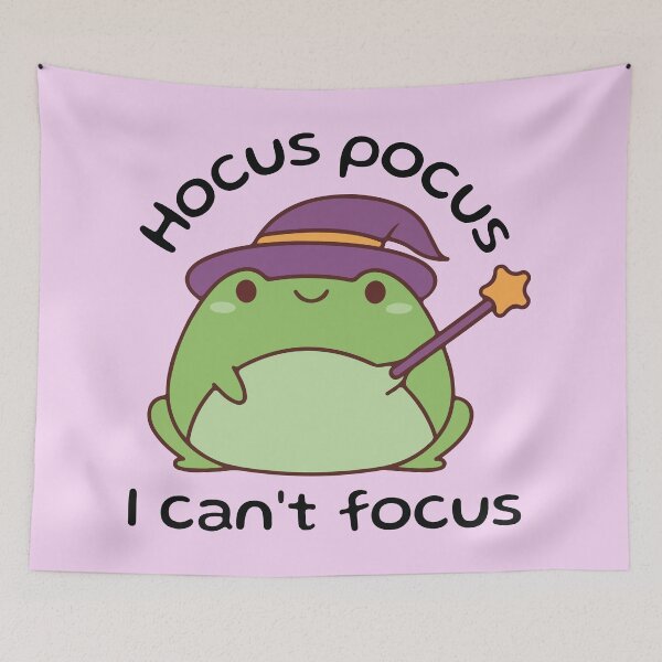 Item preview, Hocus Pocus I Can’t Focus Frog designed and sold by BrownHorse90s.