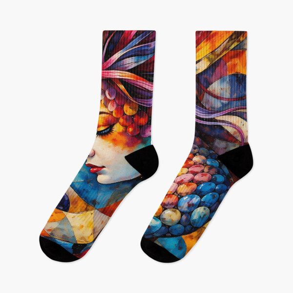 Item preview, Colorful Abstract Female Portrait designed and sold by cuprum.