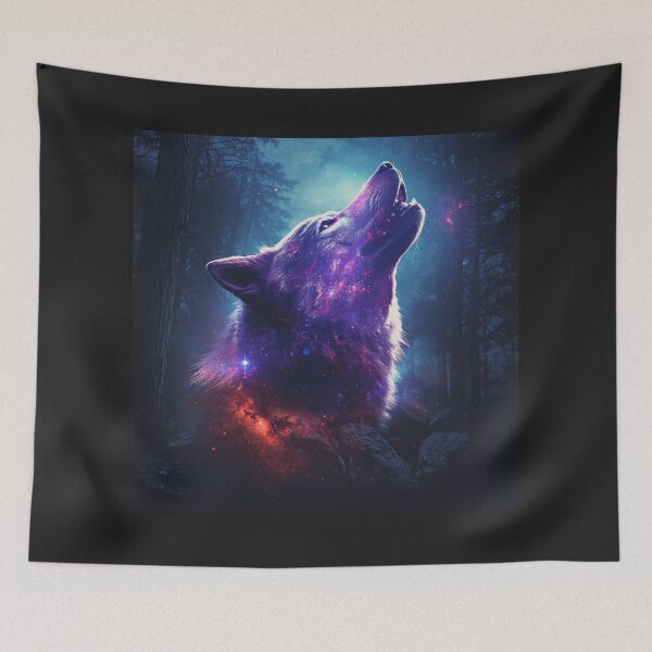 Item preview,  Galaxy Wolf Art – Cosmic Wolves Aesthetic Space Animal Design designed and sold by Tpac-goods.