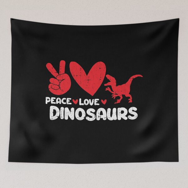 Item preview, Peace - Love - Dinosaurs Animals lover designed and sold by GabbyKash.