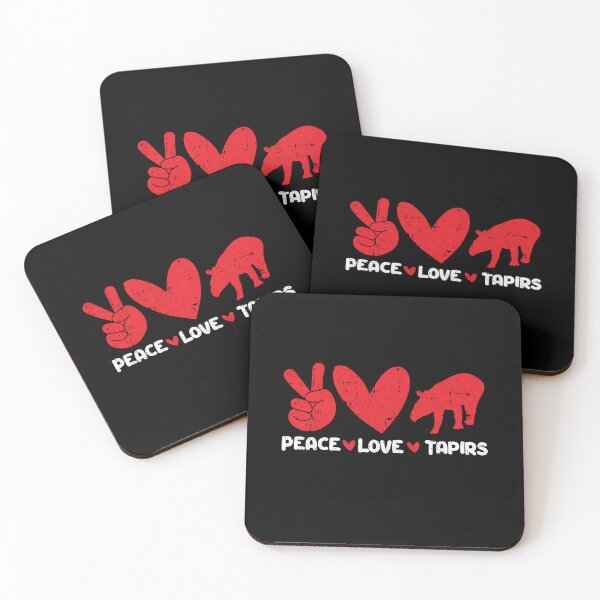 Item preview, Peace - Love - Tapirs Animals lover designed and sold by GabbyKash.